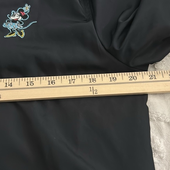 Disneyworld Minnie Mouse raincoat, womens size small. Black and turquoise. - Picture 6 of 9
